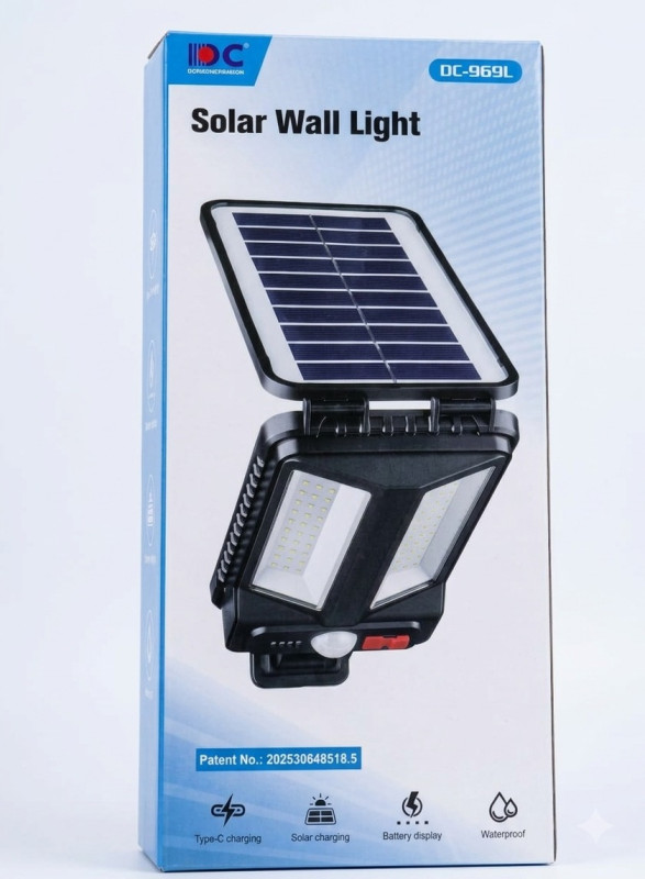 IDC DC-969L Solar Wall Light (Hybrid Type-C/IP65)